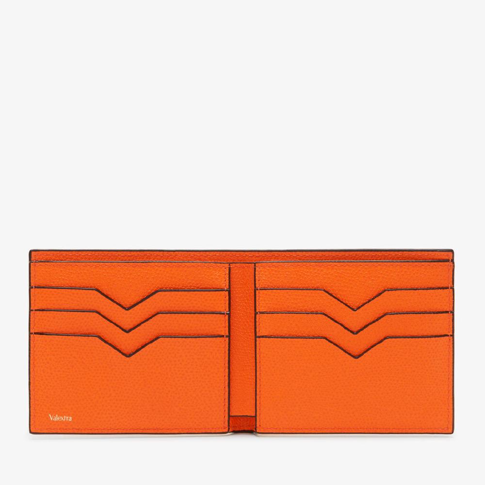 Valextra Portafoglio bifold piccolo in Pelle Arancione | Valextra Offerta settimanale