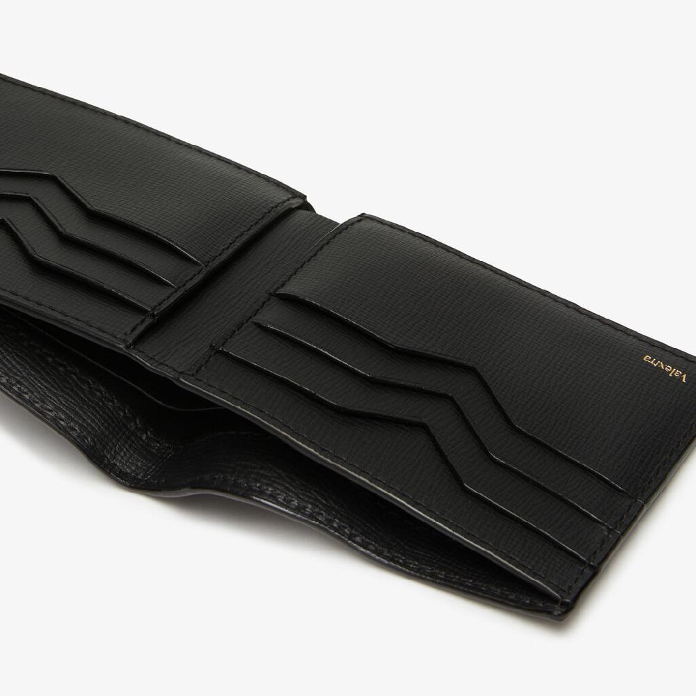 Valextra Portafoglio bifold piccolo in Pelle Nera | Valextra Only for today