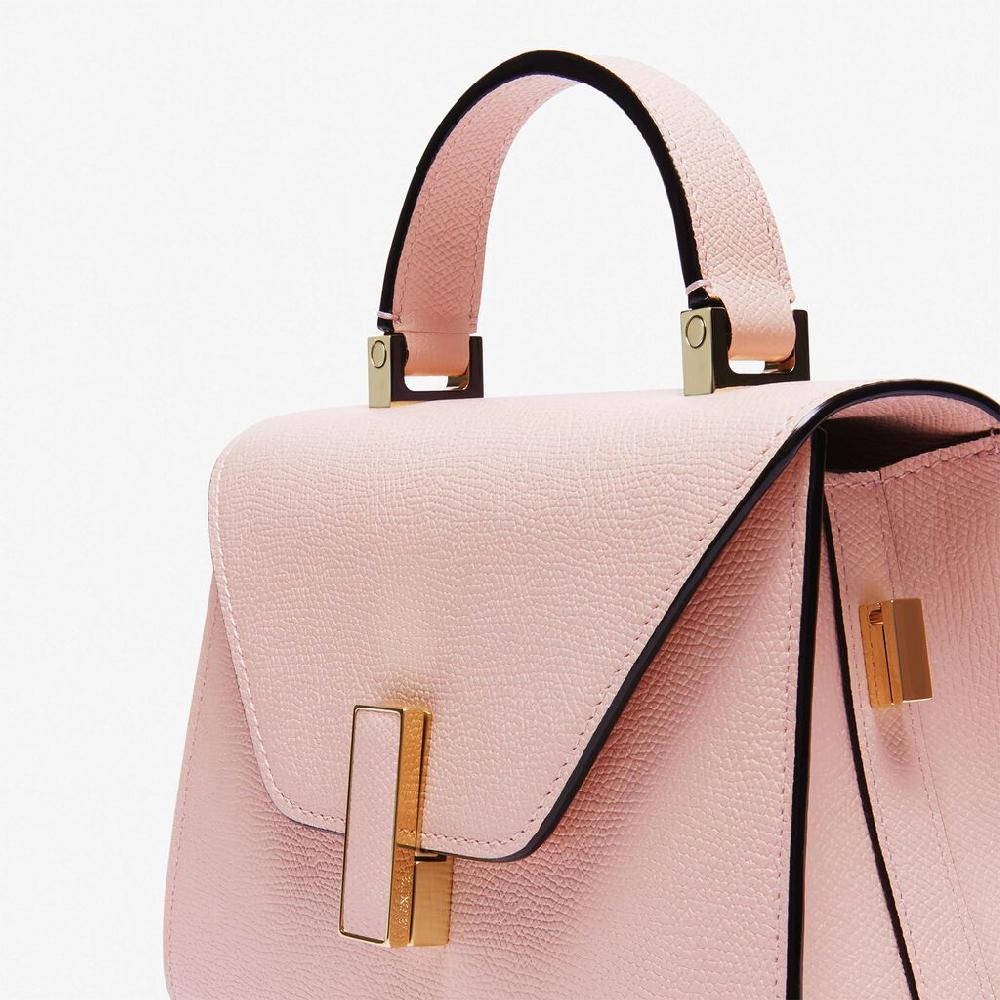Valextra Borsetta piccola Micro in Pelle Rosa | Valextra Iside Offerta speciale della fabbrica