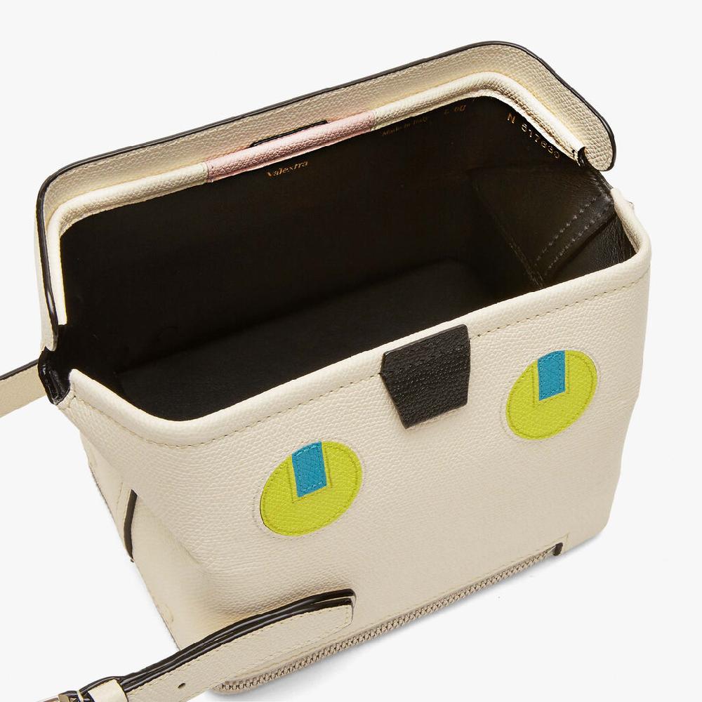 Valextra Borsa a tracolla Mini in Pelle Bianco Perla | Valextra Tric Trac Discount Store per i nuovi prodotti