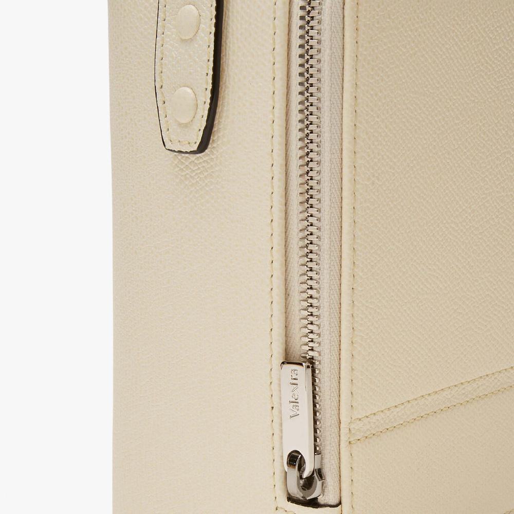 Valextra Borsa a tracolla Mini in Pelle Bianco Perla | Valextra Tric Trac Discount Store per i nuovi prodotti