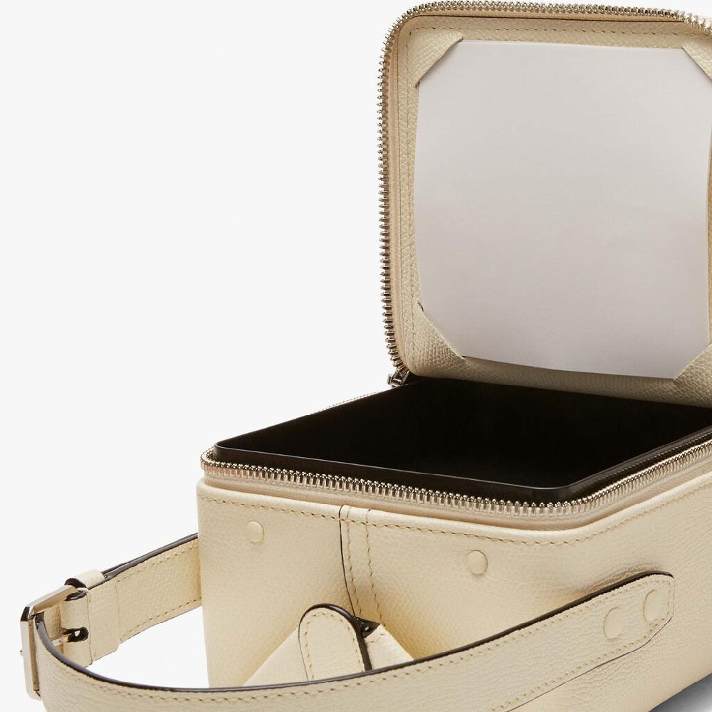 Valextra Borsa a tracolla Mini in Pelle Bianco Perla | Valextra Tric Trac Discount Store per i nuovi prodotti