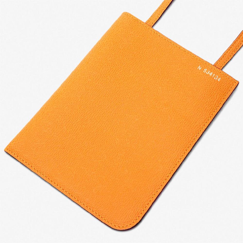 Valextra Portadocumenti a tracolla in Pelle Gialla | Valextra Soft Super sconto