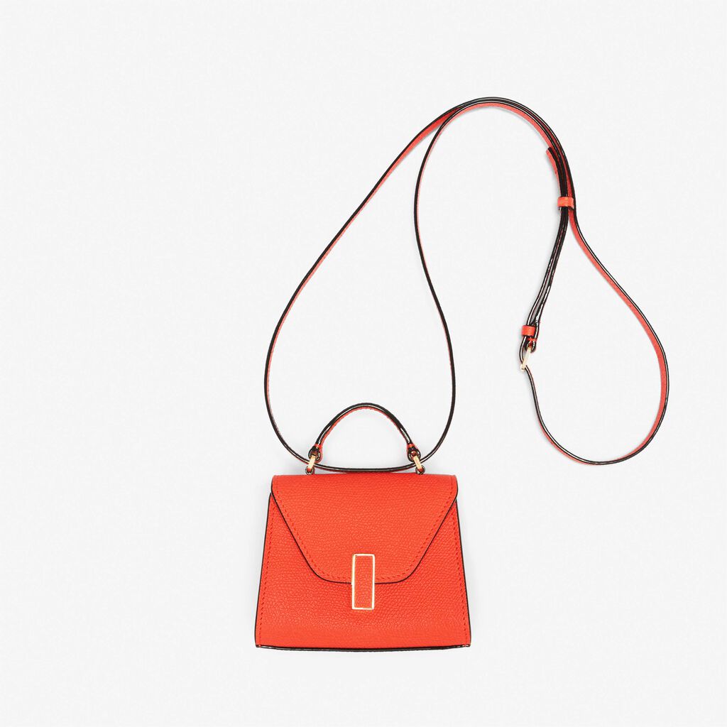 Valextra Borsa cintura piccola in Pelle Rosso Papavero | Valextra Iside Enormi sconti