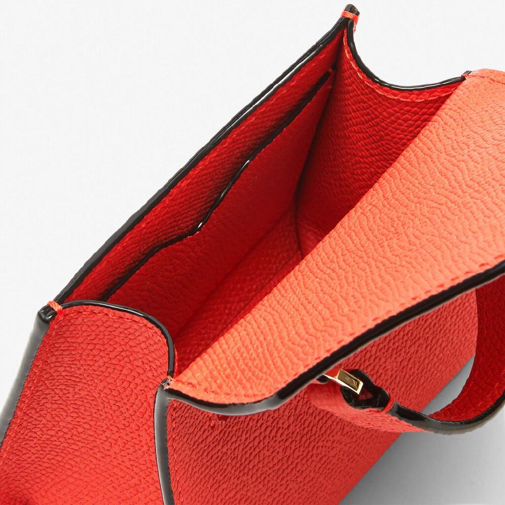 Valextra Borsa cintura piccola in Pelle Rosso Papavero | Valextra Iside Enormi sconti