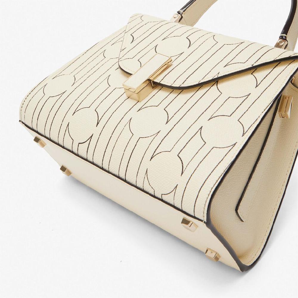 Valextra Borsa a mano Mini da Donna Bianca e Nera | Valextra Iside Limitato a 3 giorni