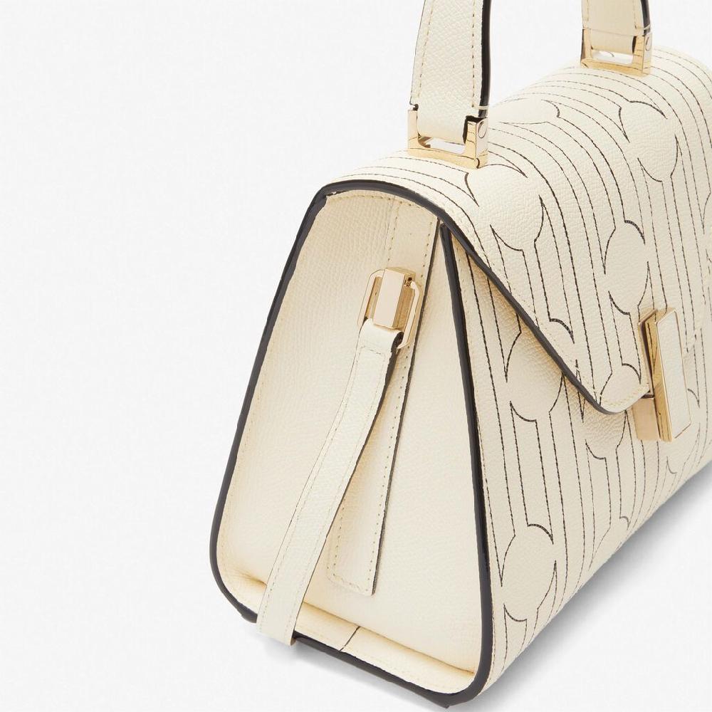 Valextra Borsa a mano Mini da Donna Bianca e Nera | Valextra Iside Limitato a 3 giorni