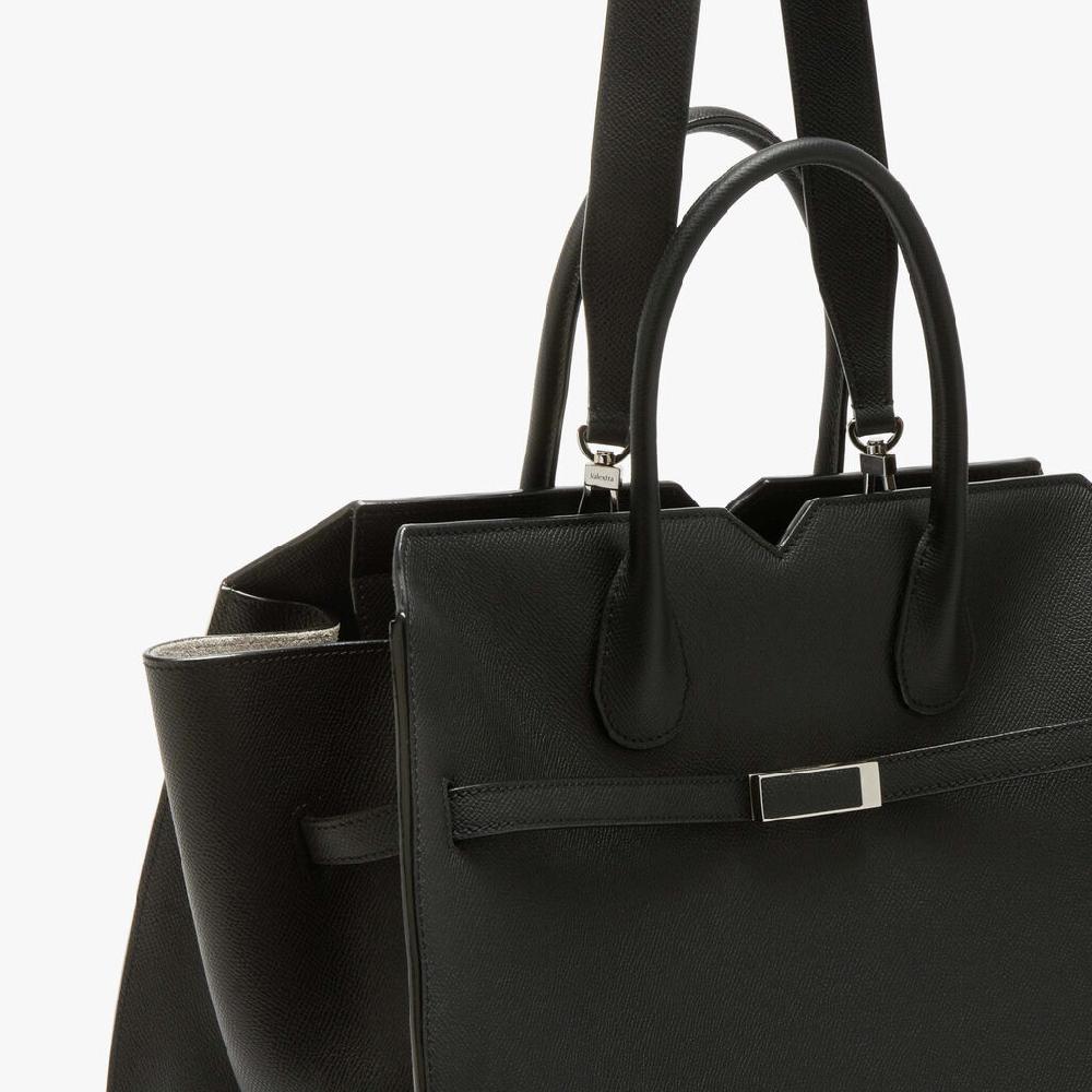 Valextra Borsa due manici grande da Donna di Lusso in Pelle Nera | Valextra In vendita