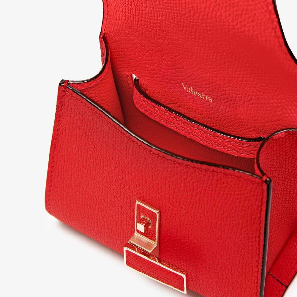Valextra Borsa cintura da Donna in Pelle Rossa cremisi | Valextra Iside Qualità Garantita