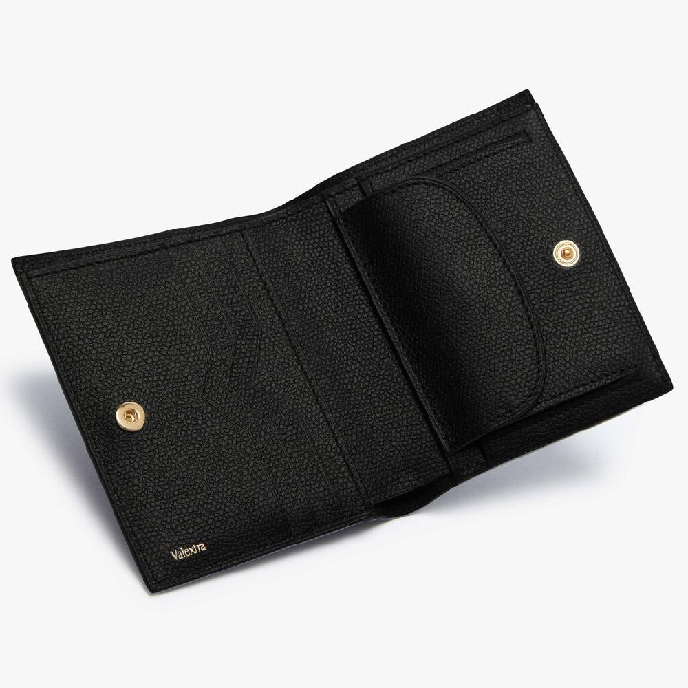 Valextra Portafoglio piccolo da Uomo di Lusso in Pelle Nera | Valextra Promozione Limitata