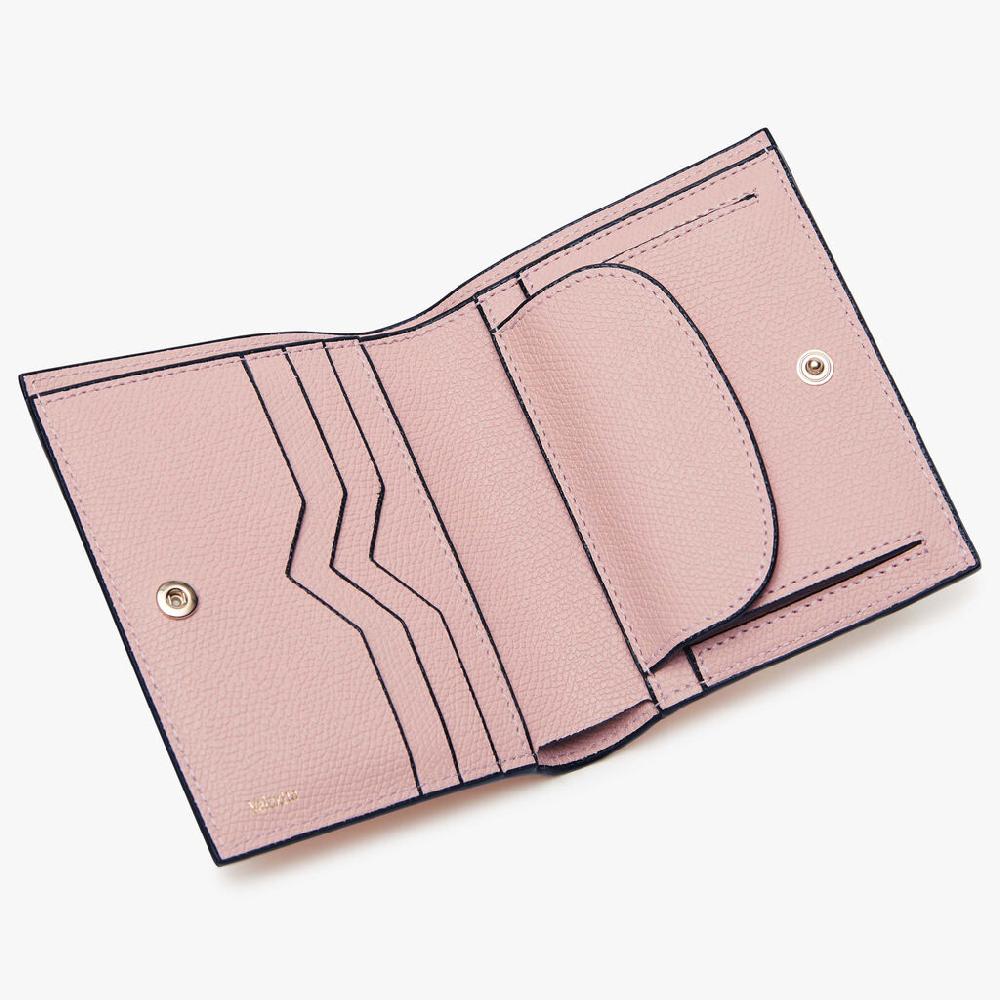 Valextra Portafoglio piccolo da Donna di Lusso in Pelle Rosa | Valextra Shopping Online