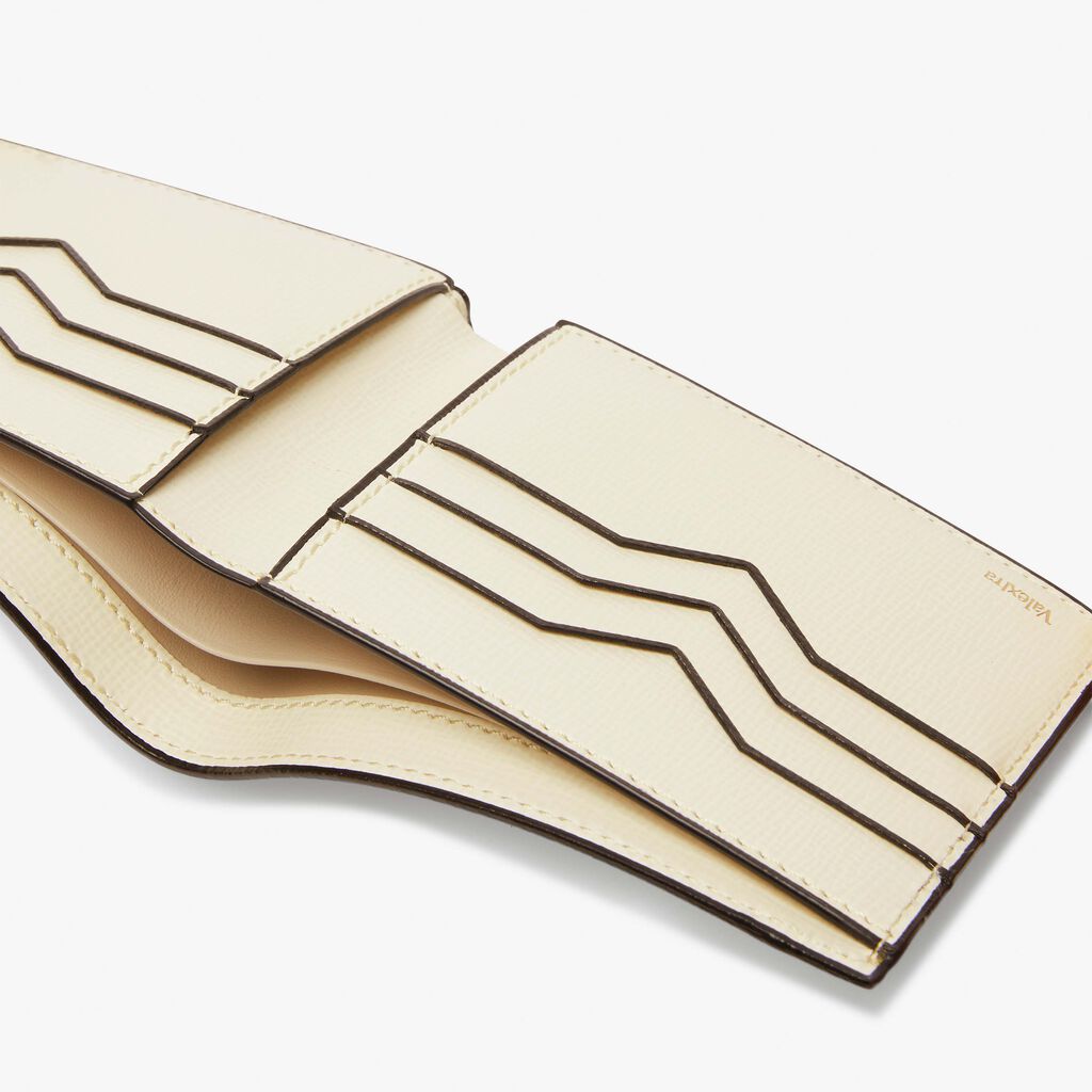 Valextra Portafoglio bifold in Pelle Bianca | Valextra Sconto