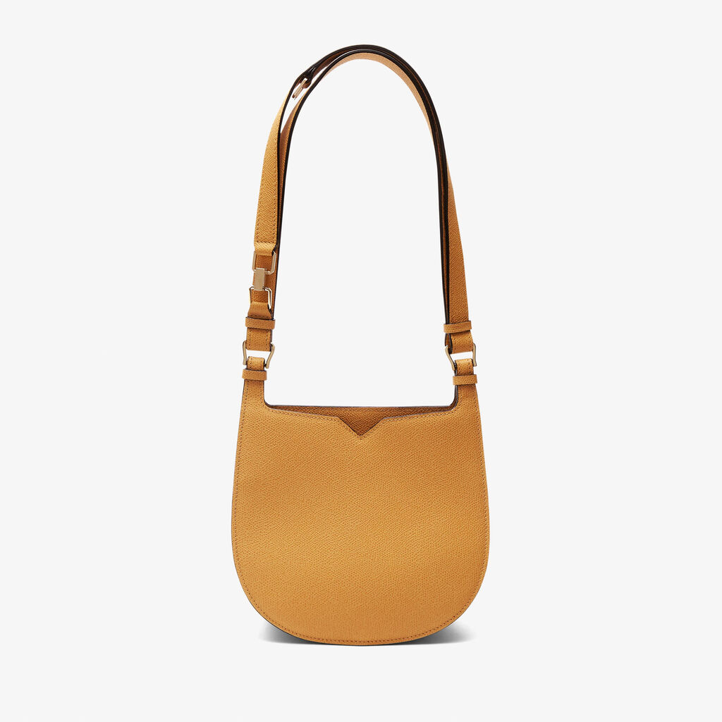 Valextra Borsa a spalla compatta in Pelle Gialla Ambra | Valextra Hobo Negozio