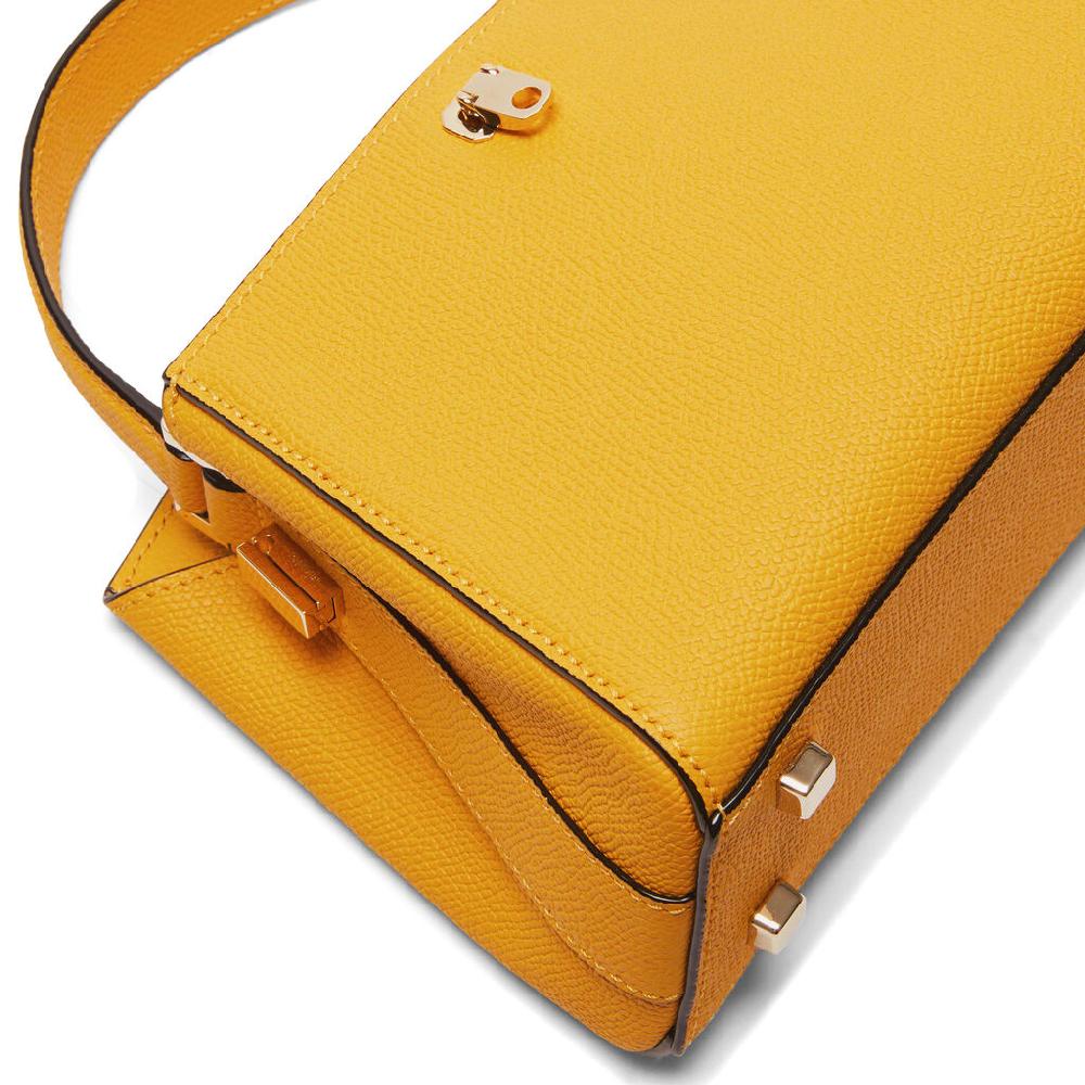 Valextra Borsa a tracolla da Donna in Pelle Gialla | Valextra Brera In Saldo