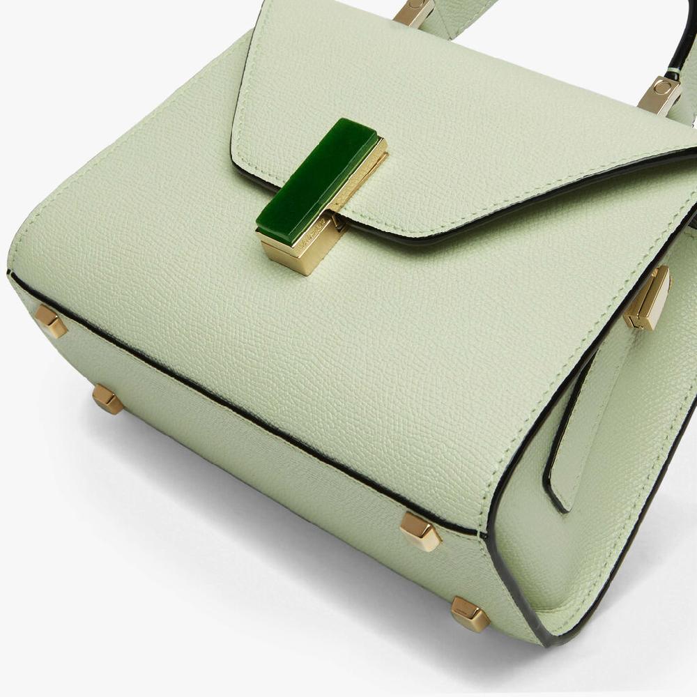 Valextra Borsetta da Donna in Pelle Verde chiara | Valextra Iside Nuova