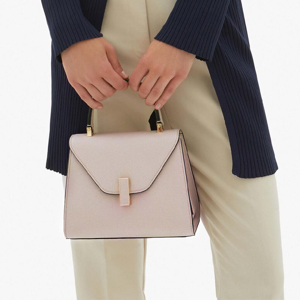 Valextra Borsa a mano raffinata in Pelle Rosa Nude | Valextra Iside Comprare a buon mercato