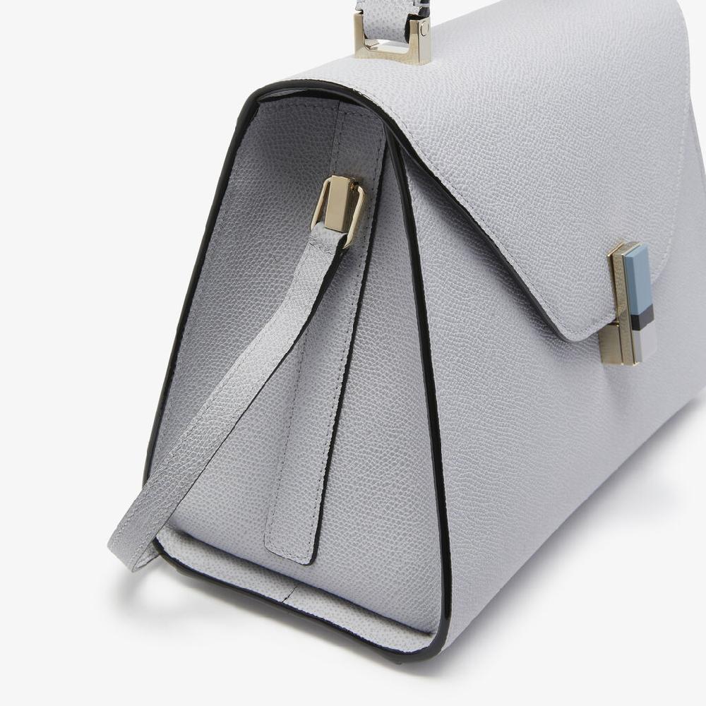 Valextra Borsa a mano da Donna in Pelle Grigia | Valextra Iside Shopping online