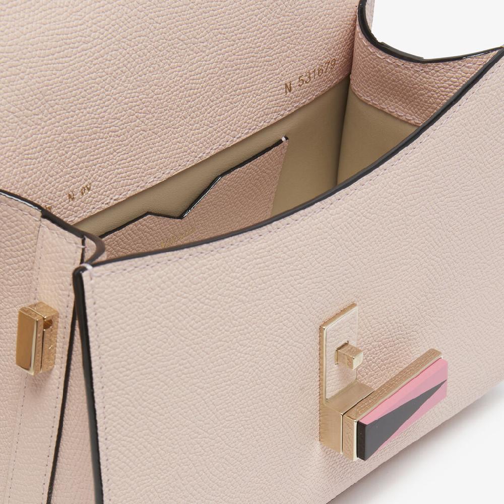 Valextra Borsetta a mano da Donna in Pelle Rosa | Valextra Iside Offerta esclusiva