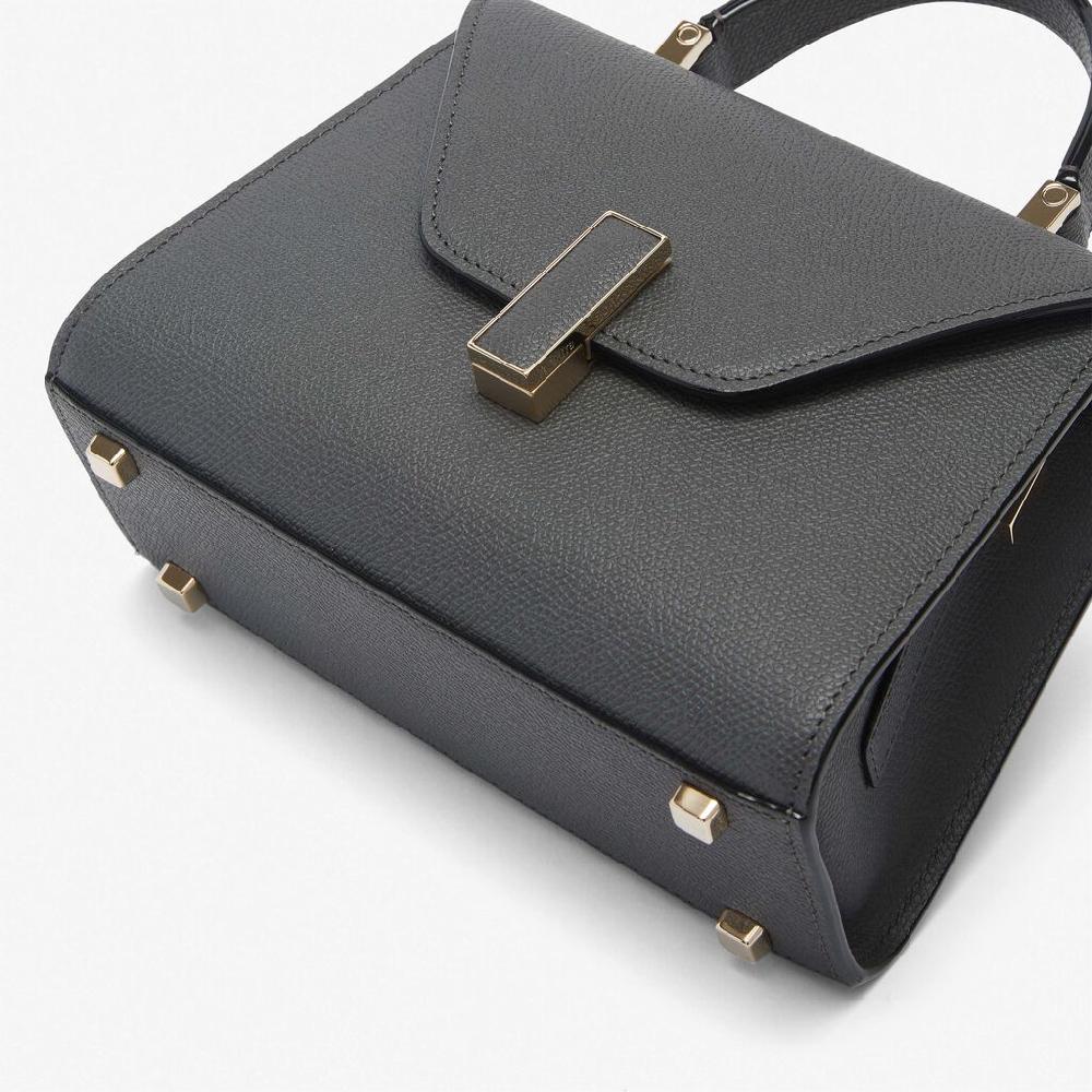 Valextra Borsa a mano elegante in Pelle Grigia | Valextra Iside Vendite stagionali