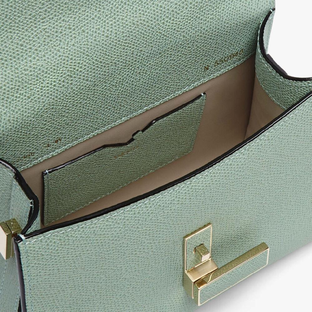 Valextra Borsetta a mano da Donna in Pelle Verde Acqua | Valextra Iside Black Friday