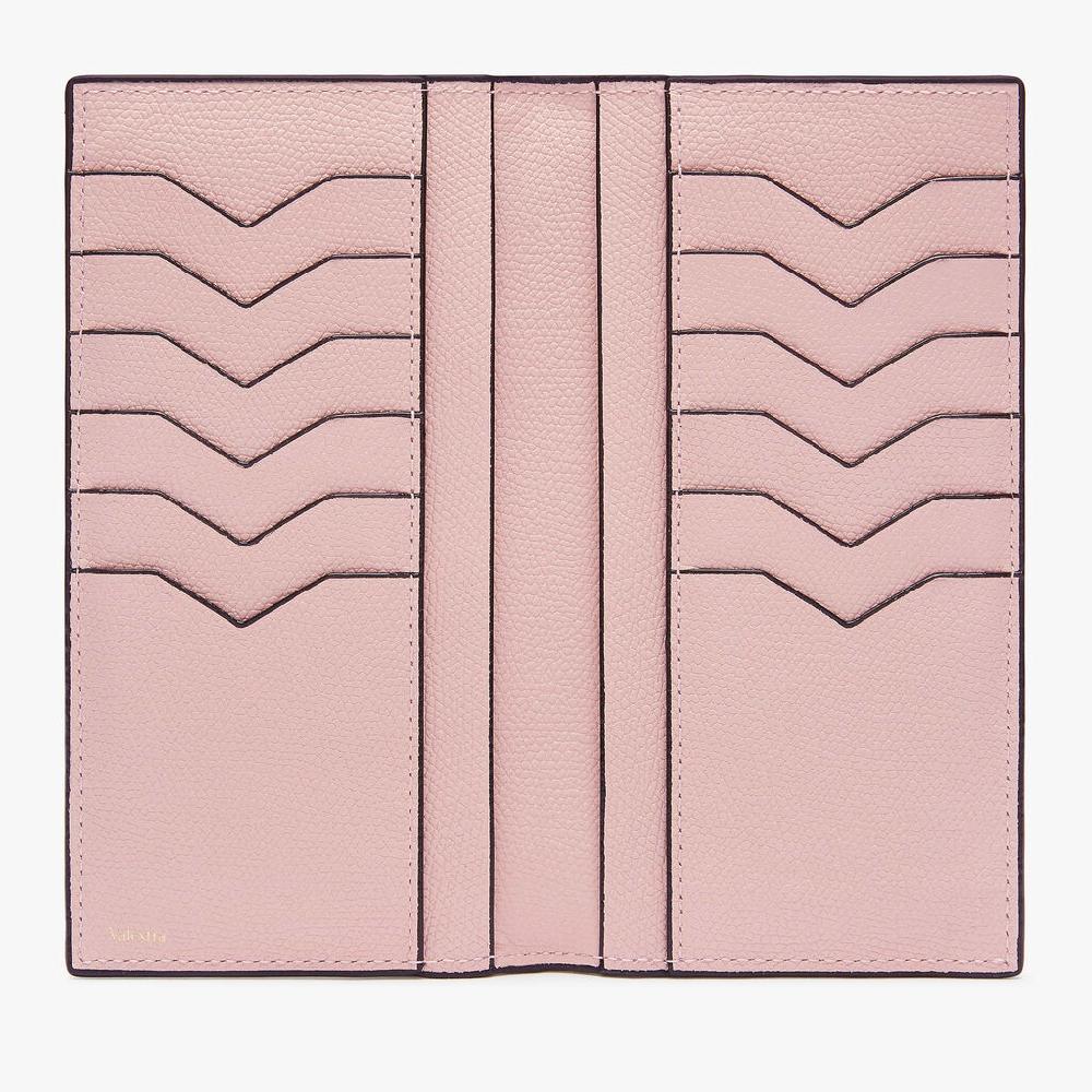 Valextra Portafoglio Bifold in Pelle Rosa con portamonete | Valextra Lightning offer