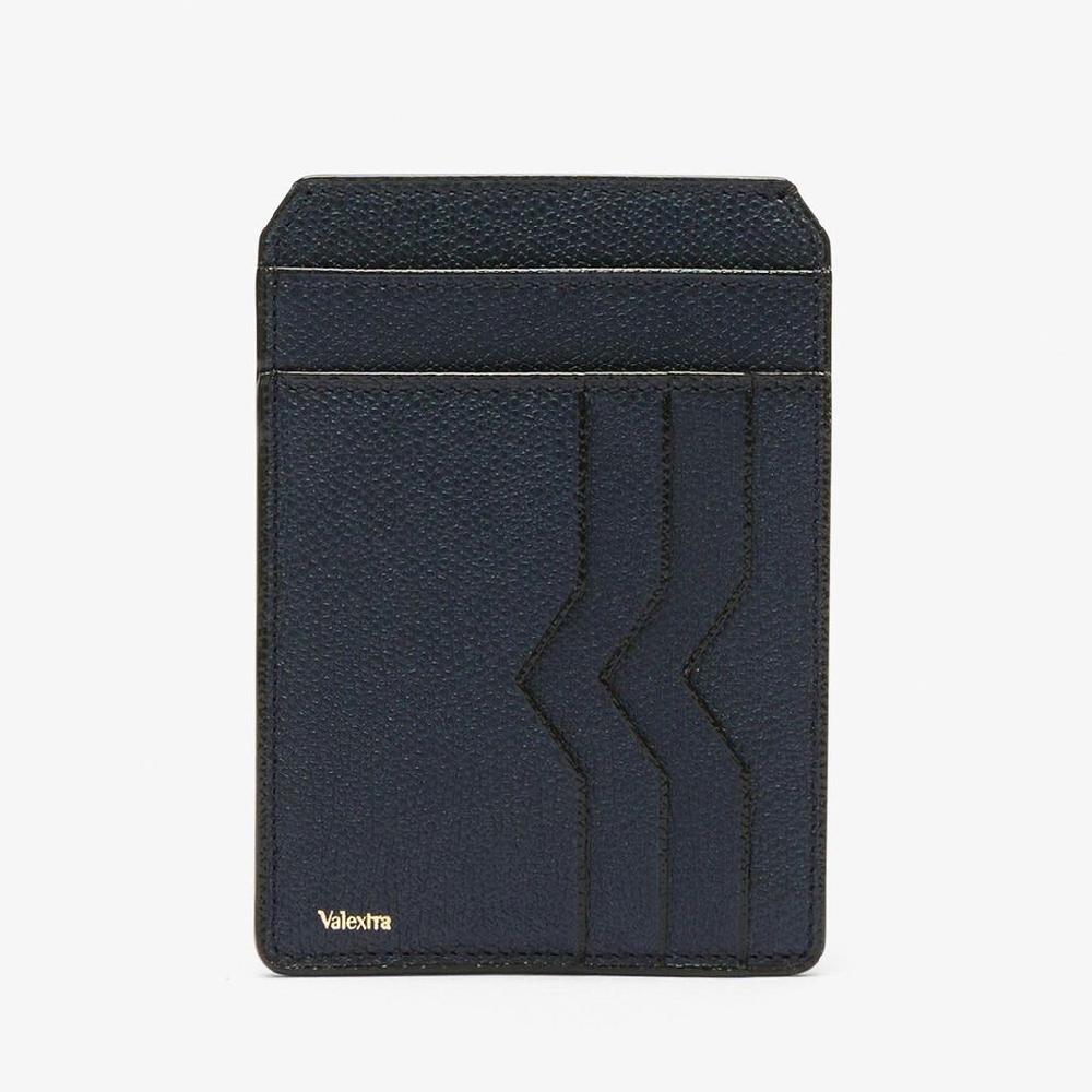 Valextra Porta carte e documenti in Pelle Blu | Valextra Super Saving Price
