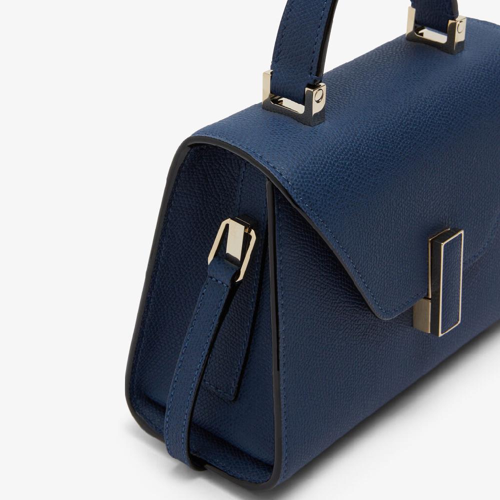 Valextra Borsa a tracolla Donna in Pelle Blu Zaffiro | Valextra Iside Latest stili