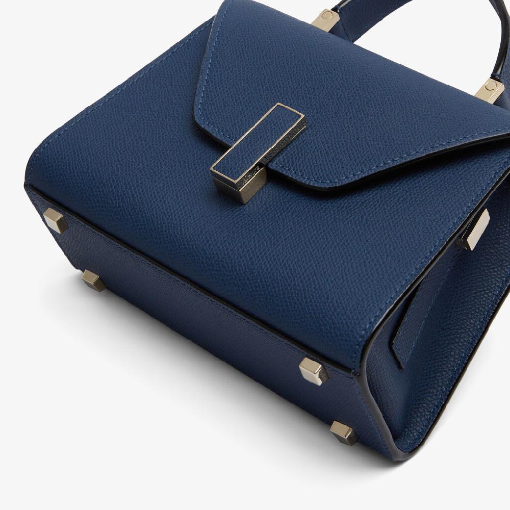 Valextra Borsa a tracolla Donna in Pelle Blu Zaffiro | Valextra Iside Latest stili