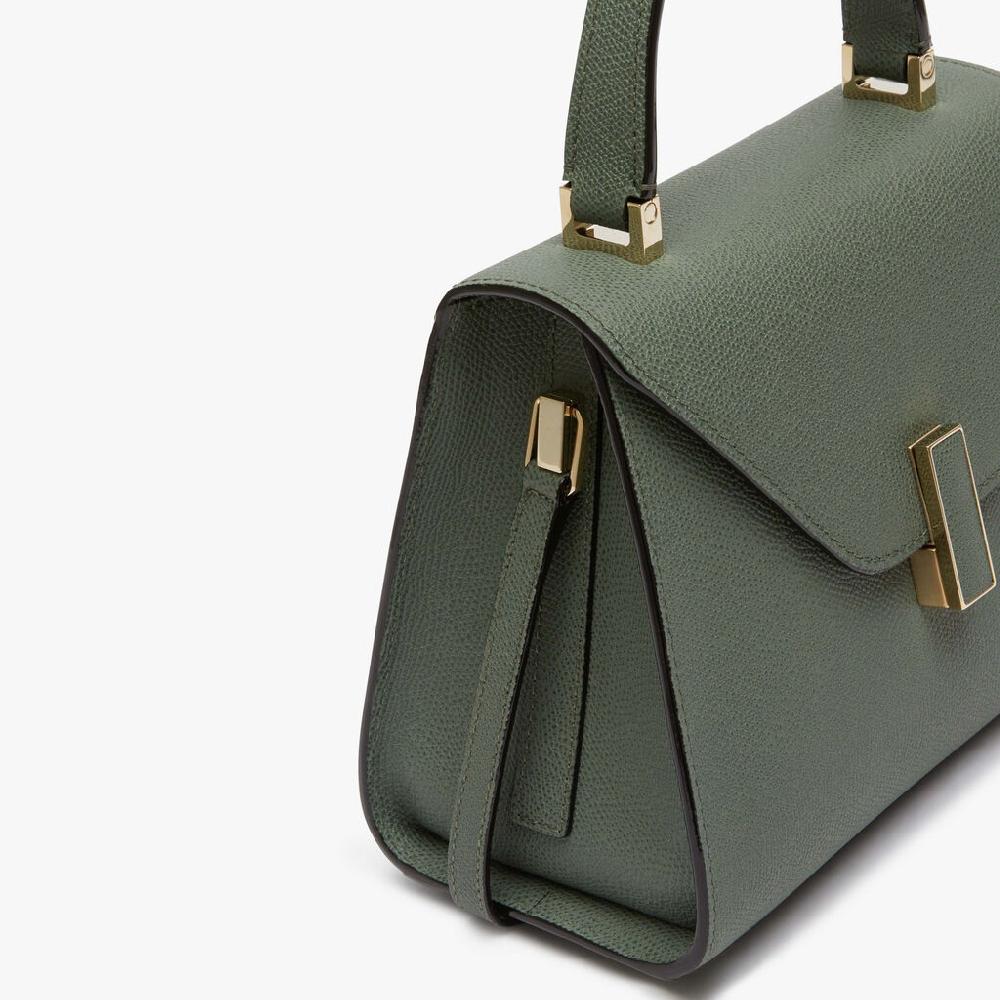Valextra Borsetta a mano da Donna Mini in Pelle Verde | Valextra Iside Ultimo giorno