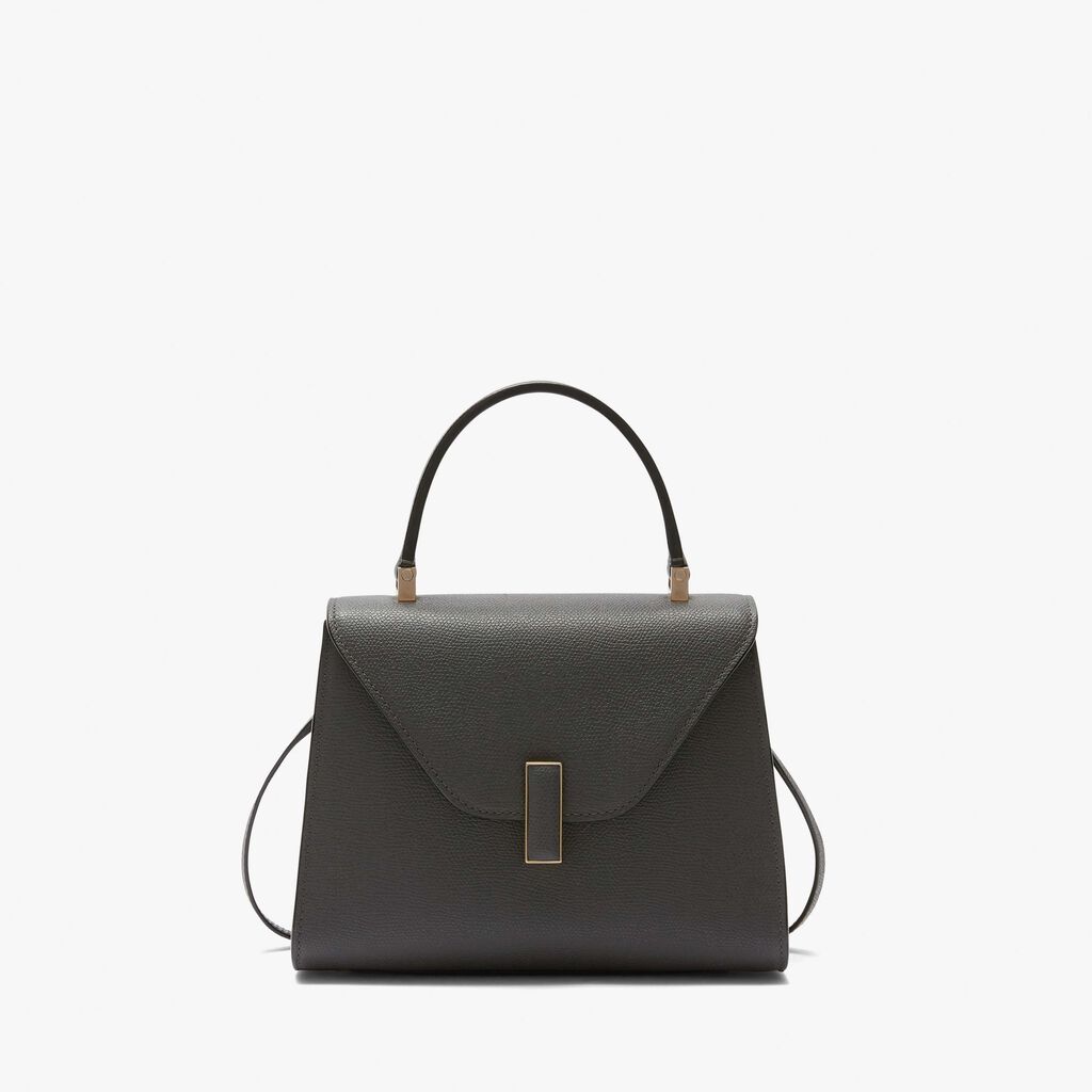 Valextra Borsa a mano Mini in Pelle Grigia | Valextra Iside Offerta speciale della fabbrica