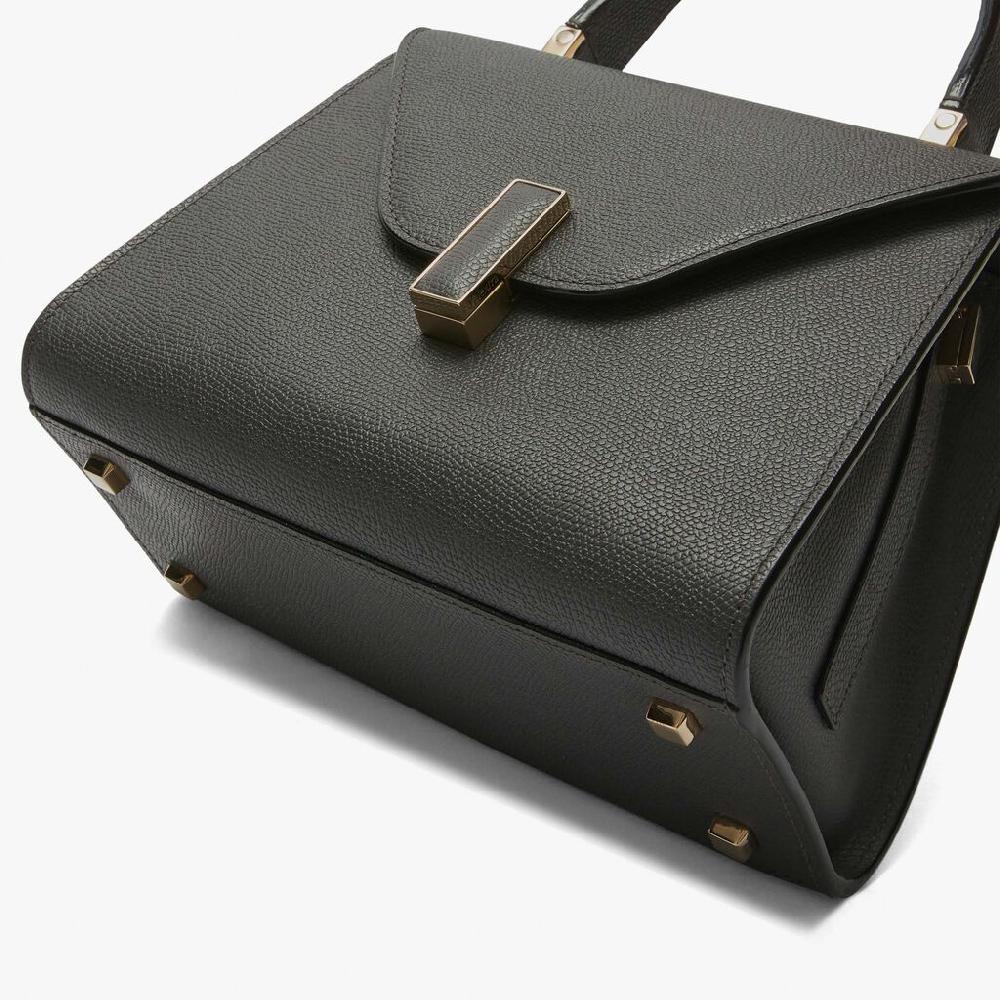 Valextra Borsa a mano Mini in Pelle Grigia | Valextra Iside Offerta speciale della fabbrica