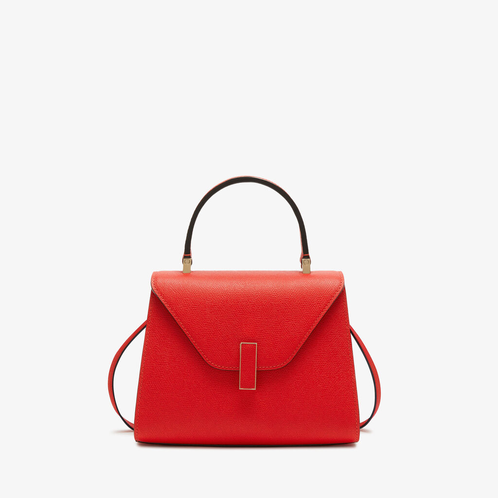 Valextra Borsa a mano Mini in Pelle Rossa | Valextra Iside Sostegno trimestrale