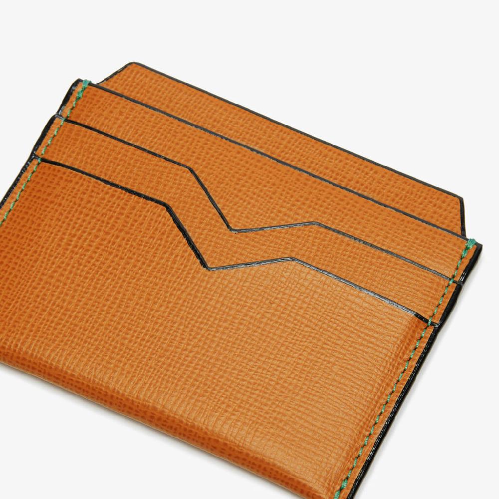 Valextra Porta carte di credito compatto in Pelle Marrone | Valextra Spedizione Gratuita