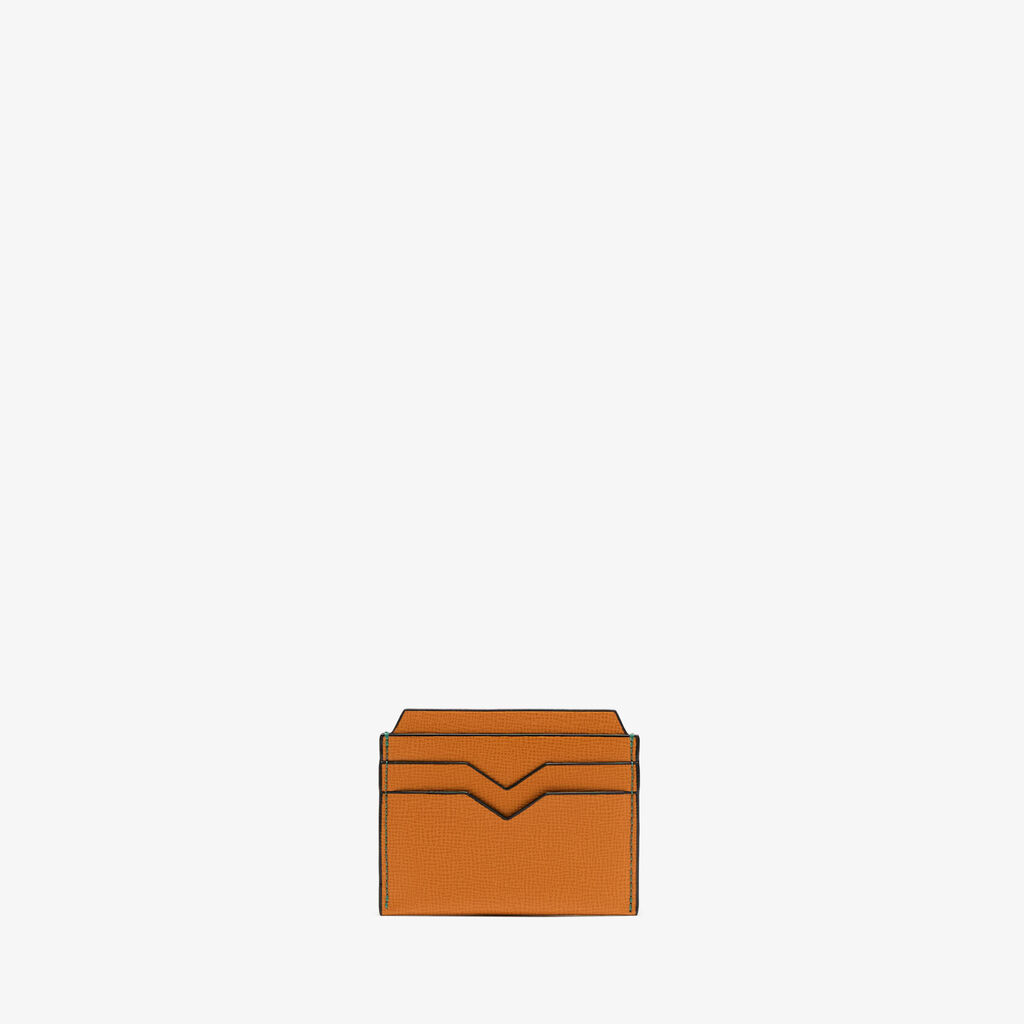 Valextra Porta carte di credito compatto in Pelle Marrone | Valextra Spedizione Gratuita