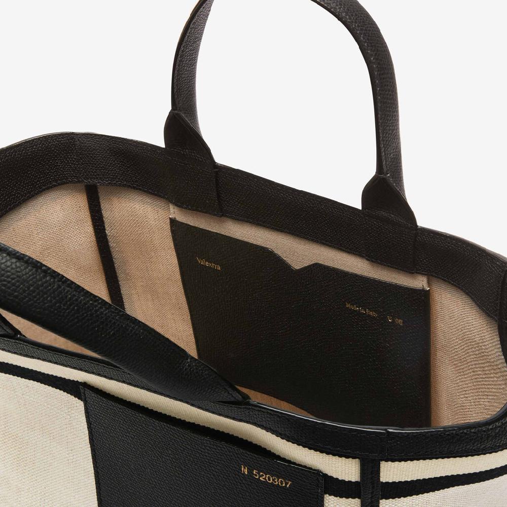 Valextra Tote bag Mini in Tessuto Marrone | Valextra Shopping Online