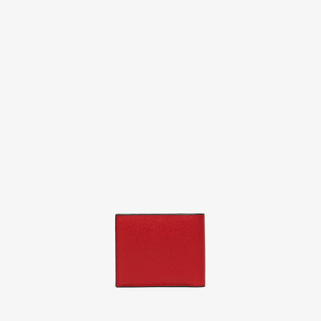 Valextra Portafoglio Bifold in Pelle Rossa con portamonete | Valextra Offerta