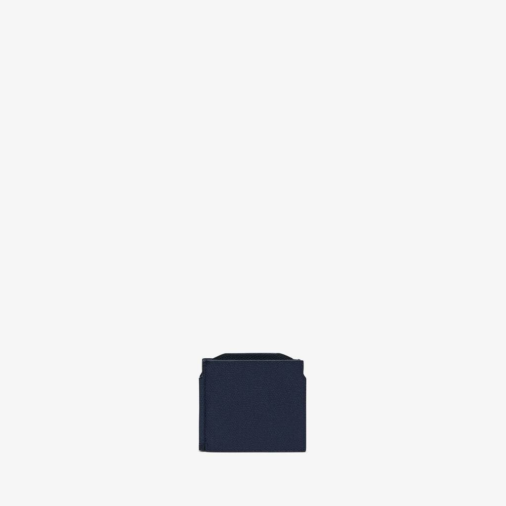 Valextra Portafoglio con fermasoldi trifold in Pelle Blu | Valextra I Più Venduti