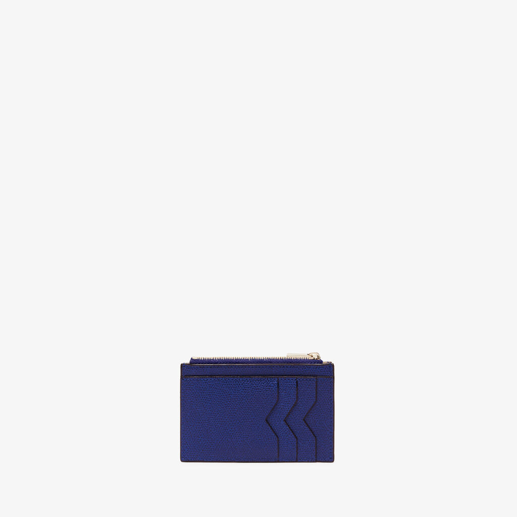 Valextra Portamonete in Pelle Blu | Valextra Grande vendita