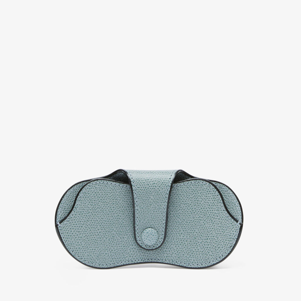 Valextra Custodia occhiali in Pelle Azzurra cerulea | Valextra Offerta esclusiva