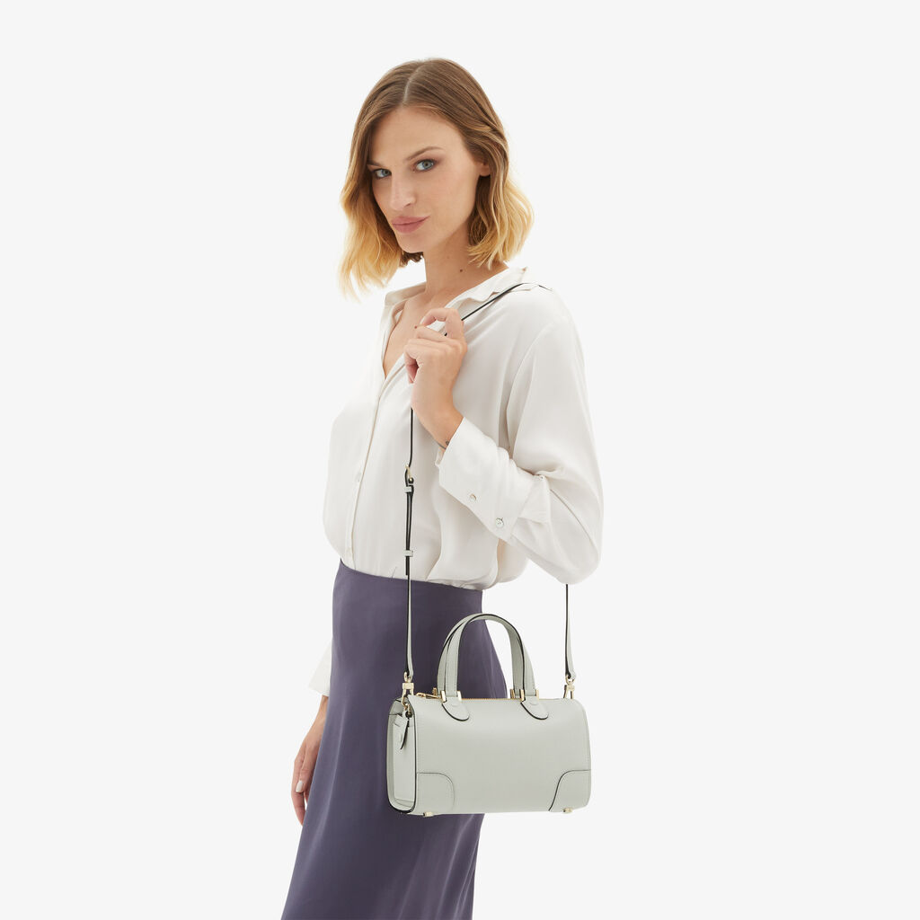 Valextra Borsa bauletto da Donna di Lusso in Pelle Bianca | Valextra Babila Offerta per la Festa della Mamma