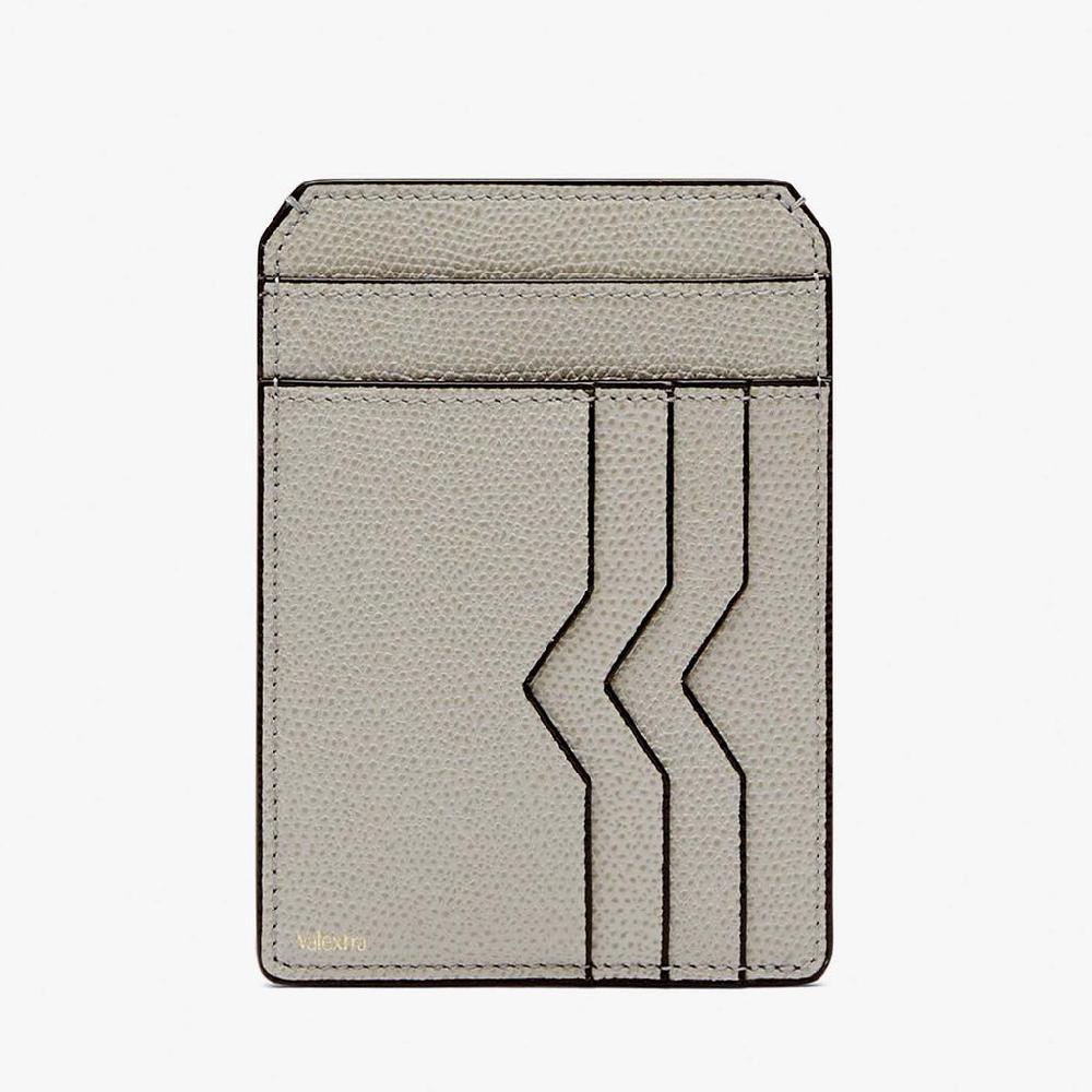 Valextra Porta carte di credito in Pelle Grigio chiaro | Valextra Offerta Anniversario