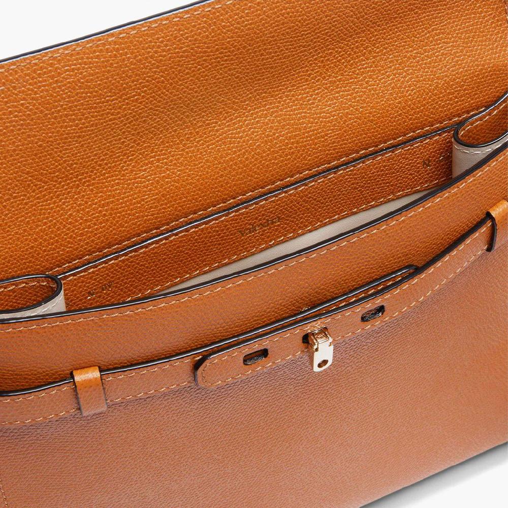 Valextra Borsa a tracolla da Donna in Pelle Marrone | Valextra Brera Online Outlet