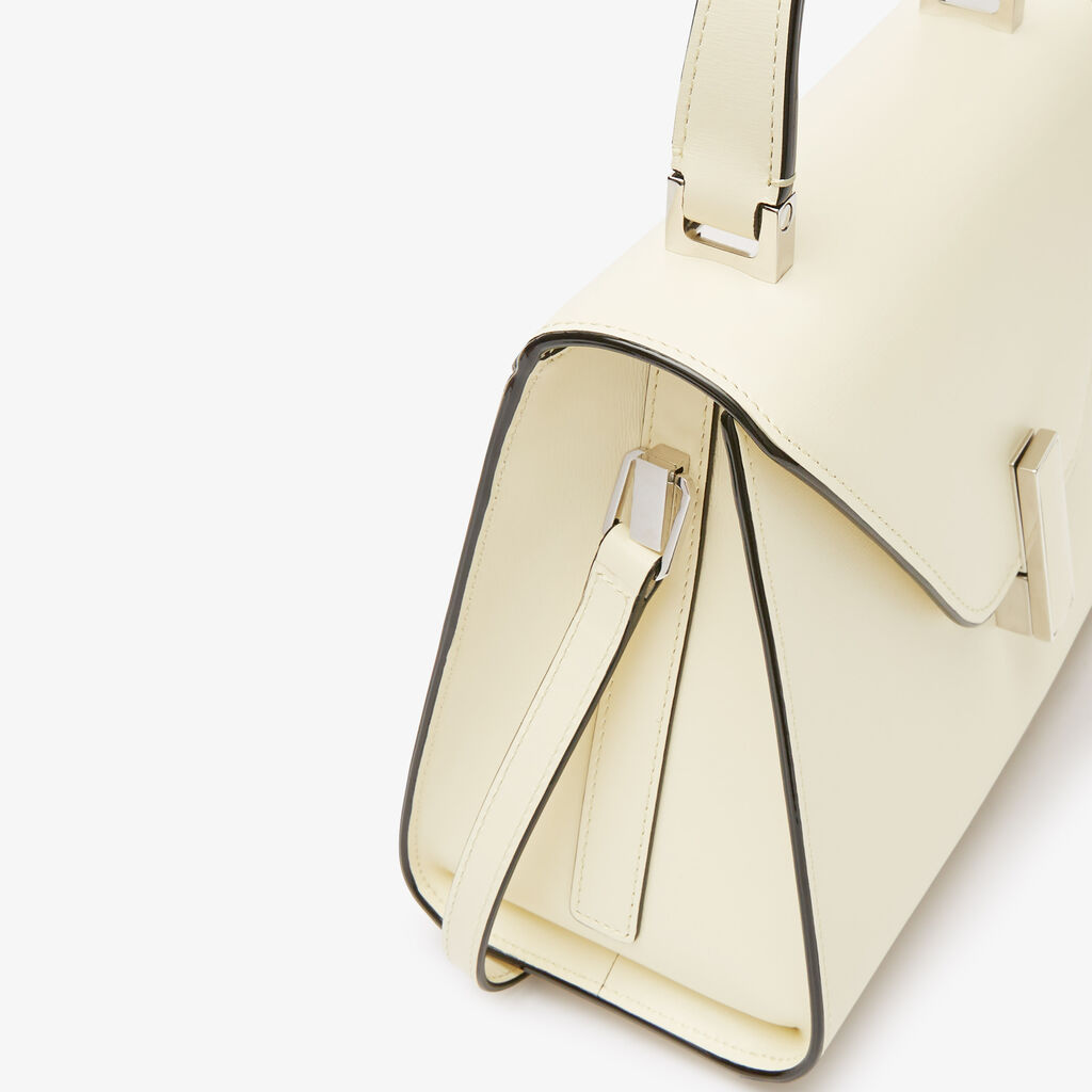 Valextra Borsa a mano Donna in Pelle palmellata Bianca | Valextra Iside Nuovi prodotti