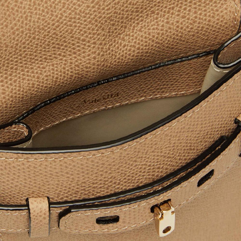 Valextra Borsa a tracolla da Donna in Pelle rigida Beige | Valextra Brera Liquidazione