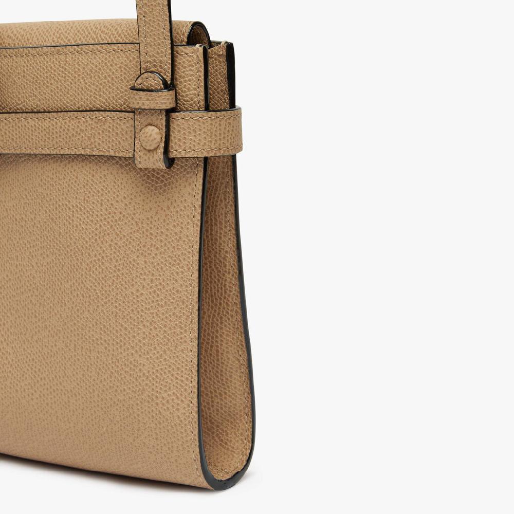 Valextra Borsa a tracolla da Donna in Pelle rigida Beige | Valextra Brera Liquidazione