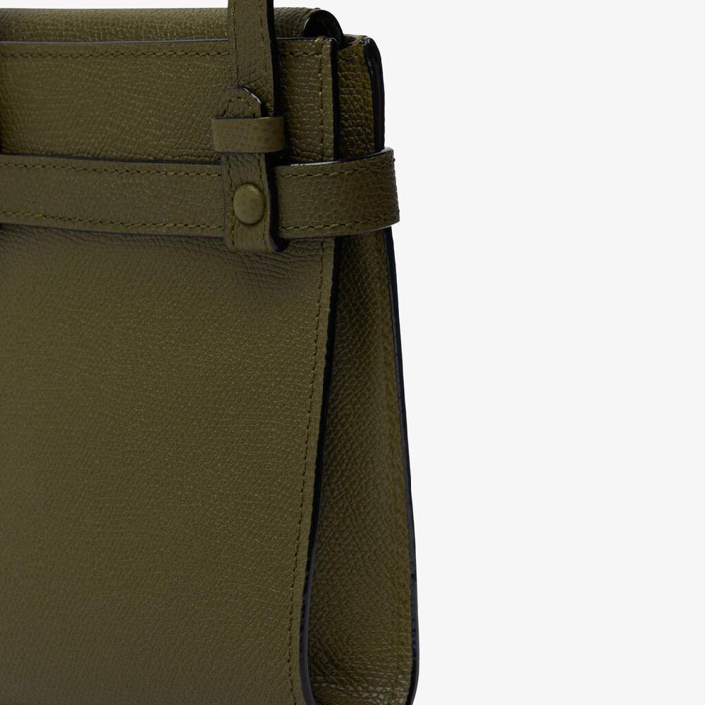 Valextra Borsa piccola da Donna in Pelle Verde Militare | Valextra Brera Comprane uno, ottenene uno gratis
