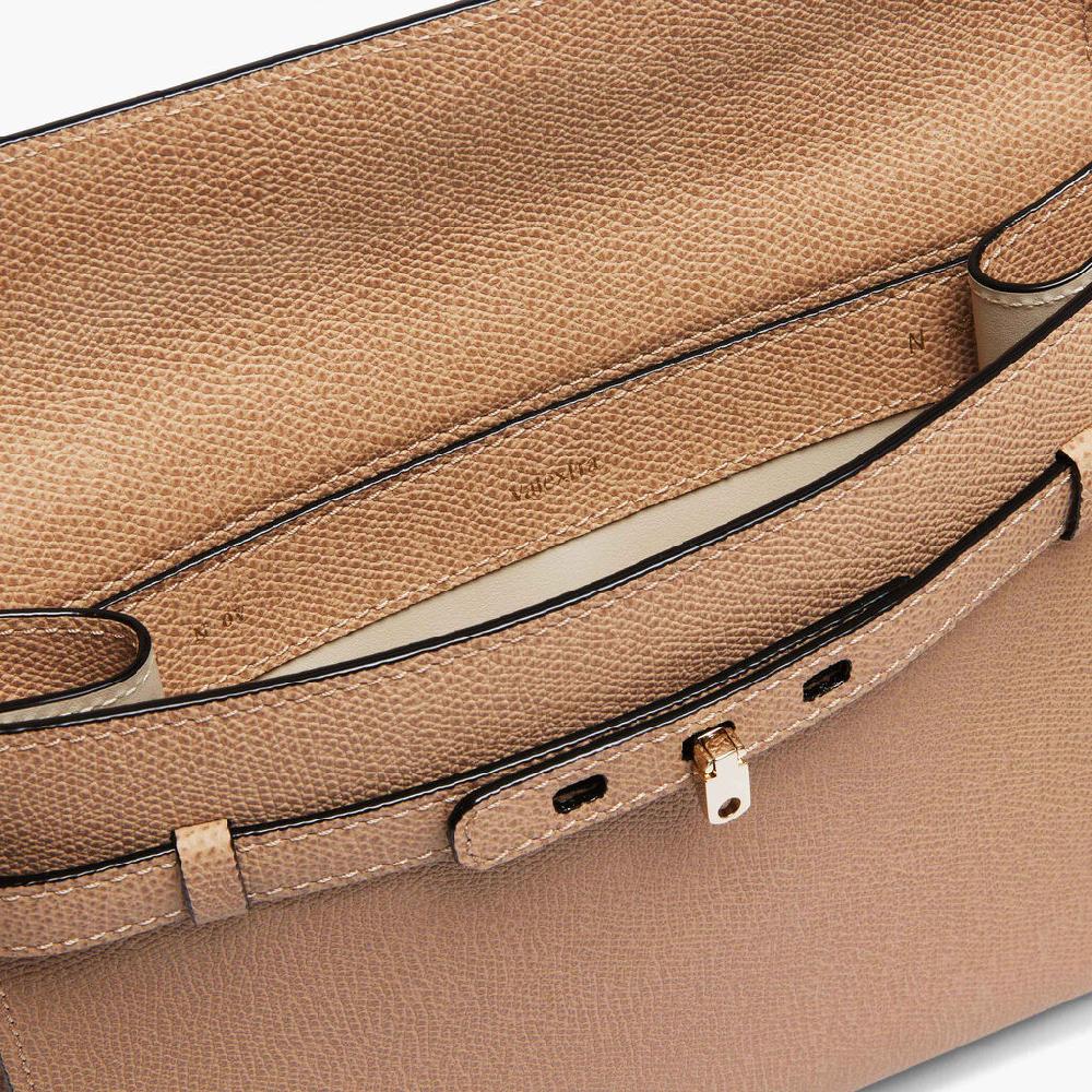 Valextra Borsa a tracolla in Pelle Beige con tasche | Valextra Brera Offerte giornaliere