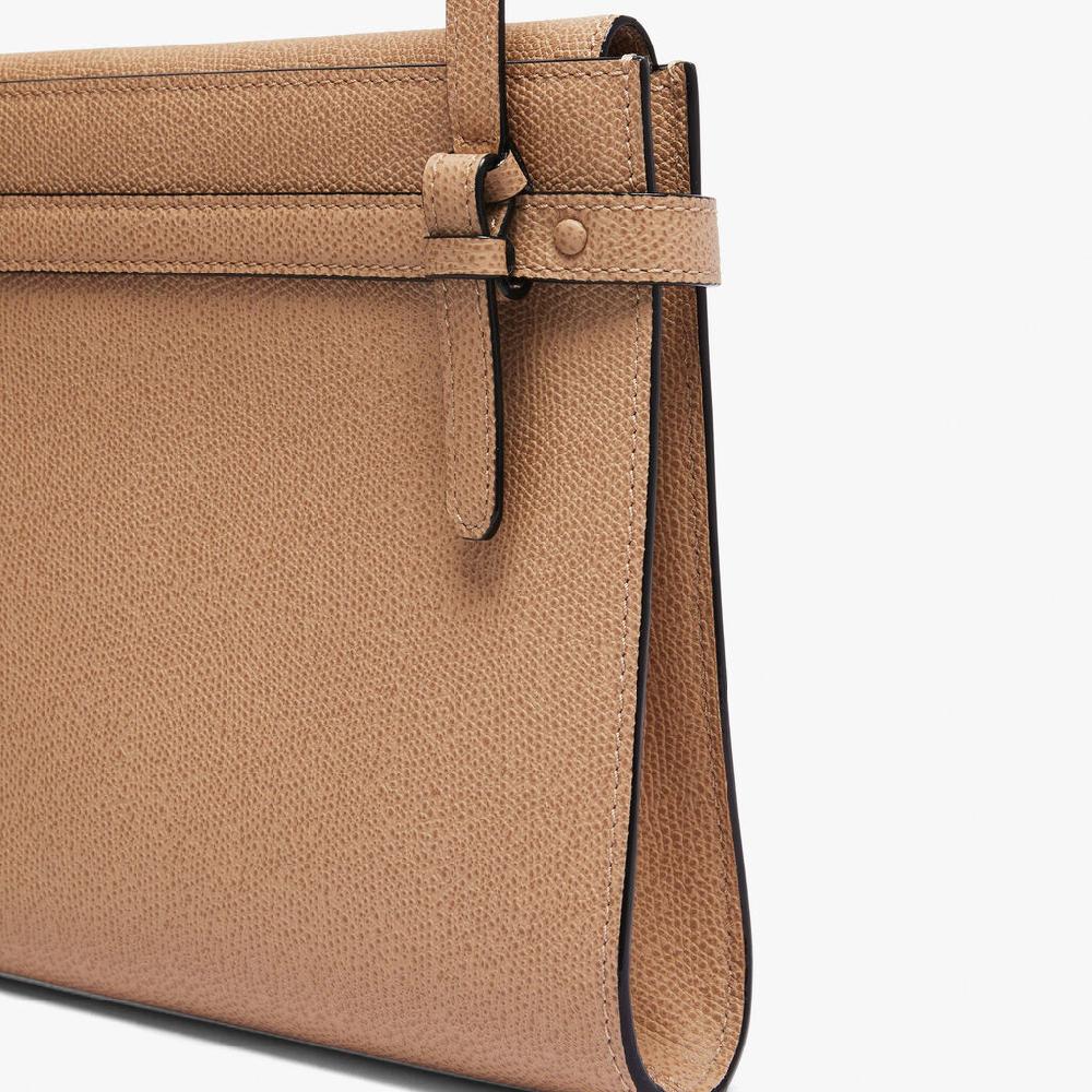 Valextra Borsa a tracolla in Pelle Beige con tasche | Valextra Brera Offerte giornaliere