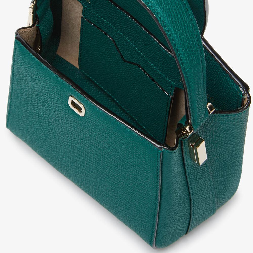 Valextra Borsa a tracolla Brera Micro | Pelle di vitello Millepunte | Verde Bosco | Valextra Offerte speciali