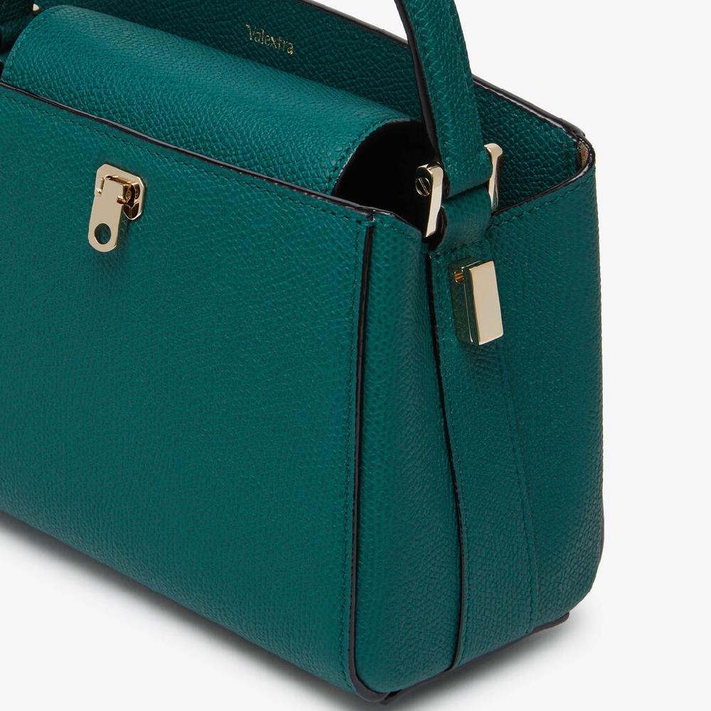 Valextra Borsa a tracolla Brera Micro | Pelle di vitello Millepunte | Verde Bosco | Valextra Offerte speciali